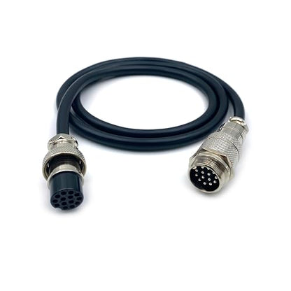 3.28 ft GX20 14 Pin Male to Female Cable, GX20 14Pins Female to Male Head Aviation Cordset Electrical Connector Panel Mount Circular Metal Adapter Cordset for Ships 5A 200V 22AWG (1meter) - size: GX20 14Pin