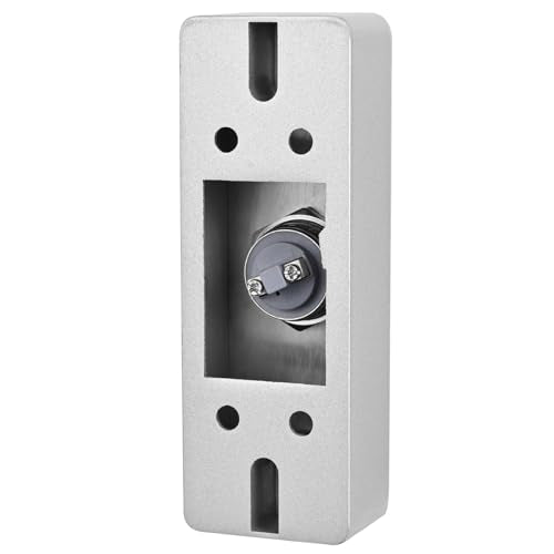 Push to Exit Button for Door Access Control Big Press Button Waterproof Stainless Steel Shell with Back Mounted Box NO/COM Output - color: 4.5''x1.6'' with Box