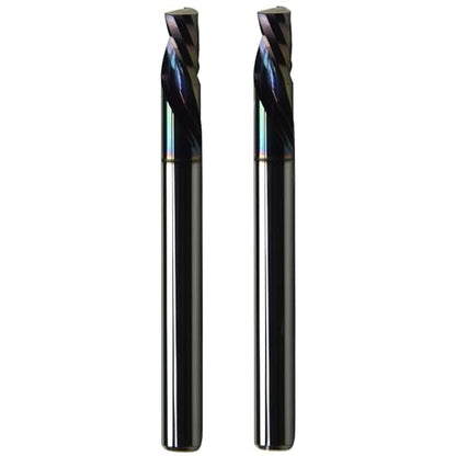 2Pcs 4 mm Cutter Dia,Solid Carbide Engraving Cutter Single Flute Upcut End Mills Coating Carving Milling CNC Router Bit for Acrylic Plastic Hardwood PVC MDF Aluminum Plates - size: 4mm Cutter Dia-17mm Lg.of Cut-4mm SHK, style: Plastic Engraving Cutter Dow