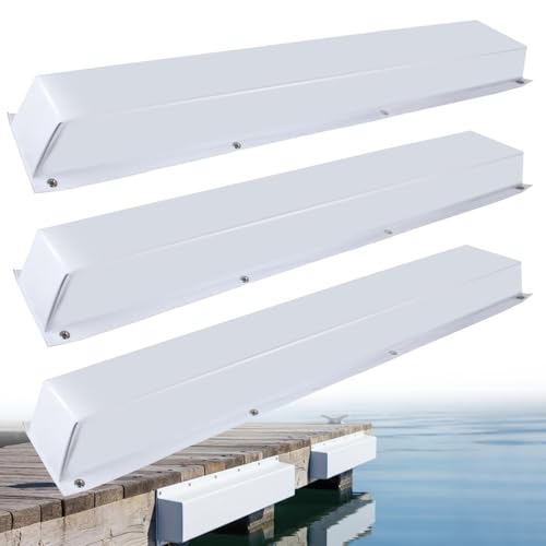 ORLANG 36"/48"/59"/72" Dock Bumpers,Dock Fenders with Stainless Steel Screws,Boat Dock Bumpers,Dock Post Bumper for Docking Edges, Piling, Vertical Poles, Horizontal Decks or Piers(Multiple Colors) - color: White, style: 36 In-3Pack