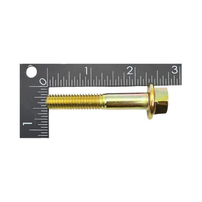 3/8"-16 x 2-1/4" Grade 8 Hex Flange Bolts Qty 10 | SAE J429 High-Strength Coarse Thread Fasteners for OEM, MRO & Industrial Use 2.25" Yellow Zinc Plated