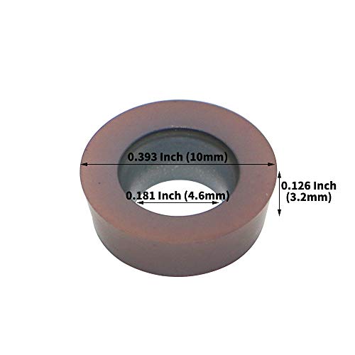 2.5 Inch Face Milling Cutter Holder EMR 5R 63MM CNC end Milling Cutter + R8-FMB22 Shank Face Shell Mill Arbor + 4pcs RPMW1003 Carbide Inserts + 8mm Hexagon Wrench + T15 Wrench CNC Machine Tools