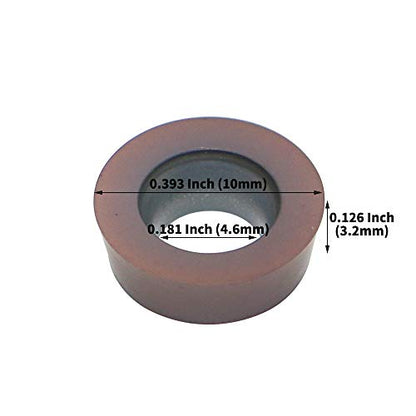 2.5 Inch Face Milling Cutter Holder EMR 5R 63MM CNC end Milling Cutter + R8-FMB22 Shank Face Shell Mill Arbor + 4pcs RPMW1003 Carbide Inserts + 8mm Hexagon Wrench + T15 Wrench CNC Machine Tools