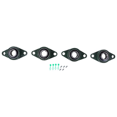 findmall UCFL206-20 Flange Mounted Pillow Block Bearing 4Pcs