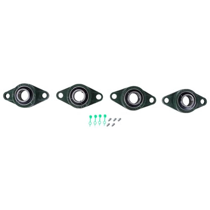 findmall UCFL206-20 Flange Mounted Pillow Block Bearing 4Pcs