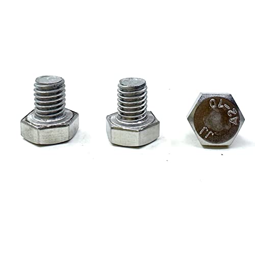 M8 Hex Bolt, M8-1.25 x 10mm Hex Head Screw Bolts, 304 Stainless Steel, Fully Threaded, Plain Finish, Hex Tap Bolts 20Pcs(M8x10mm) - size: M8x10mm