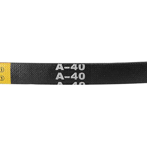 uxcell A40 Drive V-Belts 40" Pitch Length 13mm Width 8mm Thick JIS Standard A-Section Rubber Drive Transmission Belt 2pcs - size: 40"