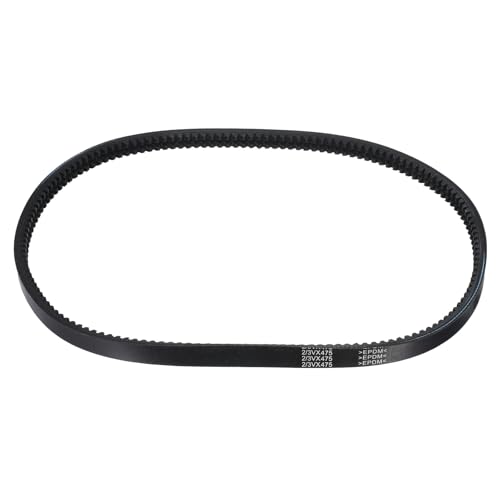uxcell 2/3VX475 EPDM V-Belt, 2 Banded, 47.5" Outer Circ x0.71 W x0.39 Thk - size: 2/3VX475