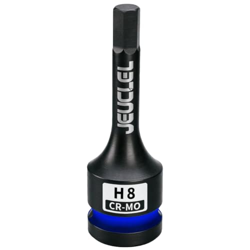 8mm Hex Impact Bit Socket, H8 1/2" Drive Allen Socket, Cr-Mo Steel - size: 1PC | H8 8MM
