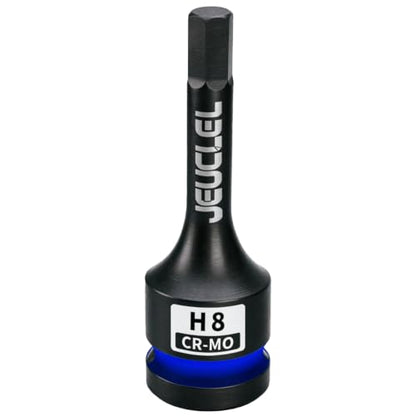 8mm Hex Impact Bit Socket, H8 1/2" Drive Allen Socket, Cr-Mo Steel - size: 1PC | H8 8MM