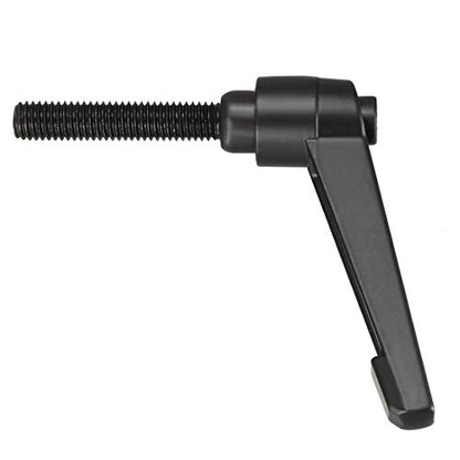 uxcell M8 x 40mm Handle Adjustable Clamping Lever Thread Push Button Ratchet Male Threaded Stud Knobs Locking Rotating Screw Handles Quick Release Bolt Black 3pcs - size: M8x40mm