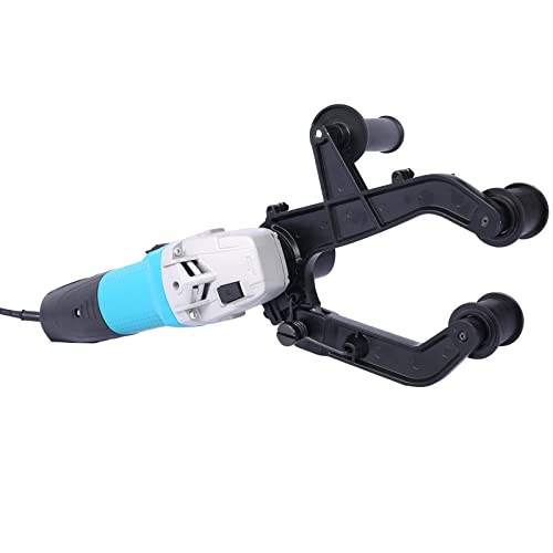 Belt Sander Polisher, Pipe Sander, Stainless Steel Tube Belt Sanders for Angle Grinder Metal Wood, 110V 1300W with Alumina Oxide Sanding Grinding And Polishing, Blue - color: Blue