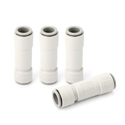GASHER 4PCS 1/2OD Pneumatic Check Valve AKH 12-00 White - size: 1/2" OD