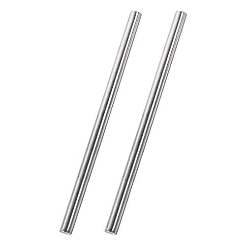uxcell 8mm x 250mm 304 Stainless Steel Solid Round Rod for DIY Craft - 2pcs - size: 8 mm x 250 mm