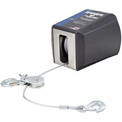 Dutton-Lainson Company - GOLDENROD 24876 (SA12000AC)120V AC Electric Winch - 2,700 lb. Single-Line Capacity, 4,000 lb. Double-Line Capacity, 50' Aircraft Cable and Hook, 3 Rocker Switch, Made in USA - size: 4,000 lb Capacity, style: No Remote