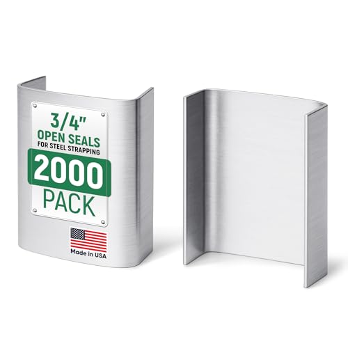 3/4" Open Seals for Steel Strapping, Pack of 2000 - size: Pack of 2000