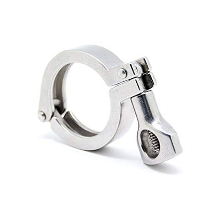 TC 1.5" Tri Clamp with Wing Nut Stainless Steel 304 Heavy Duty Sanitary Clamp Single Pin(2 pack) - size: 1.5 inch(2 pack)