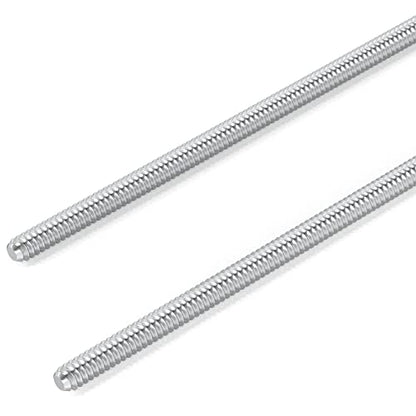 TAISHER 2PCS 304 Stainless Steel Fully Threaded Rod，1/4"-20 Long Threaded Screw 12" Length Right Hand Threads - size: 1/4"-20