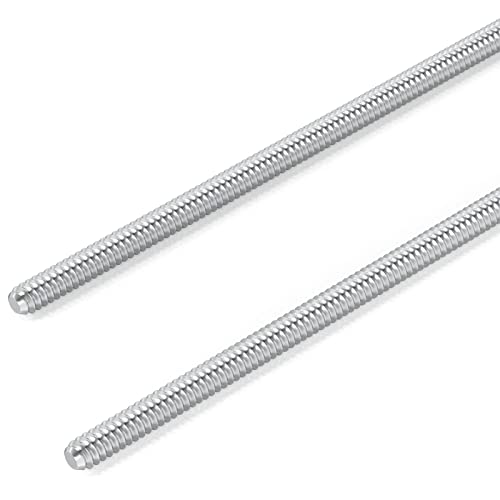 TAISHER 2PCS 304 Stainless Steel Fully Threaded Rod，3/8"-16 Long Threaded Screw 12" Length Right Hand Threads - size: 3/8"-16