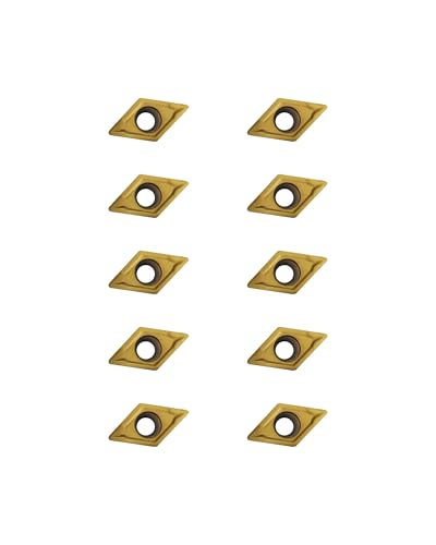 10Pcs DCMT070204 DCMT21.51 Carbide Turning Inserts - size: DCMT21.51 DCMT070204