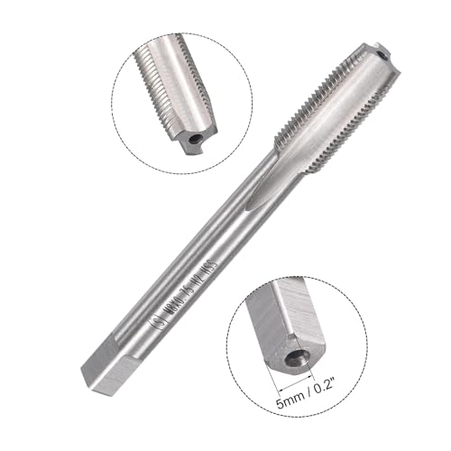 M8x0.75mm Metric Tap and Die Set,Machine Thread Screw Tap with Round Threading Die,Tap & Die Kit for Nut Screw Bolt Thread Repair - size: M8x0.75mm