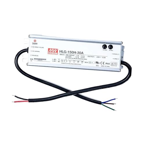 LED Driver 150W 30V 5A HLG-150H-30A Meanwell AC-DC SMPS HLG-150H Series MEAN WELL C.V+C.C Power Supply
