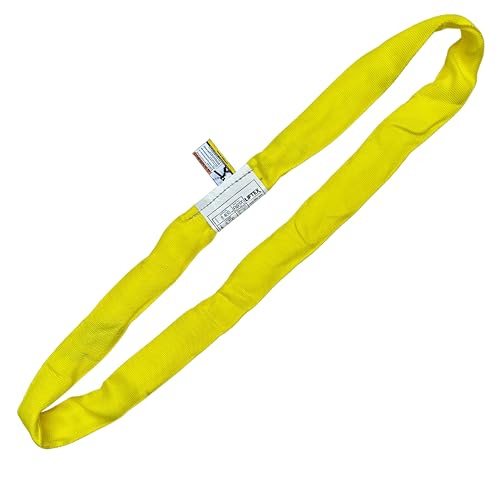 LIFTEX® | Dual-Cover Polyester Endless Round Sling | Made in USA | Heavy Duty Lifting Sling | Lifting Rigging Moving Towing Hoisting (ENR3 Yellow | 8400 lbs Vertical, 6 FEET) - color: ENR3 Yellow | 8400 lbs Vertical, size: 6 FEET