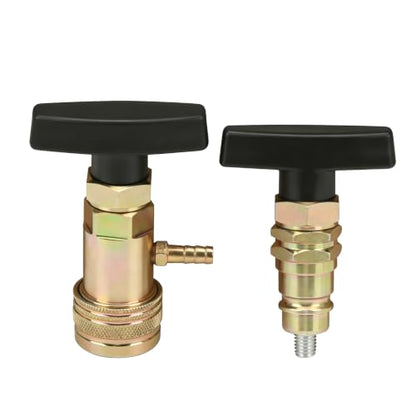1/2" Hydraulic Quick Coupler Pressure Relief Tool, ISO 7241-A Ag/Pioneer Style Poppet Decompression Release Tool for John Deere, Kubota Compact Tractors and Farm Equipment