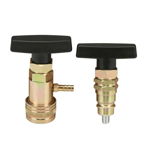 1/2" Hydraulic Quick Coupler Pressure Relief Tool, ISO 7241-A Ag/Pioneer Style Poppet Decompression Release Tool for John Deere, Kubota Compact Tractors and Farm Equipment