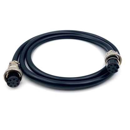 3.28 ft GX20 8 Pin Double Female Cable, GX20 8Pins Female to Female Head Aviation Cordset Electrical Connector Panel Mount Circular Metal Adapter Cordset for Ships 5A 200V 20AWG (1meter) - size: GX20 8Pin