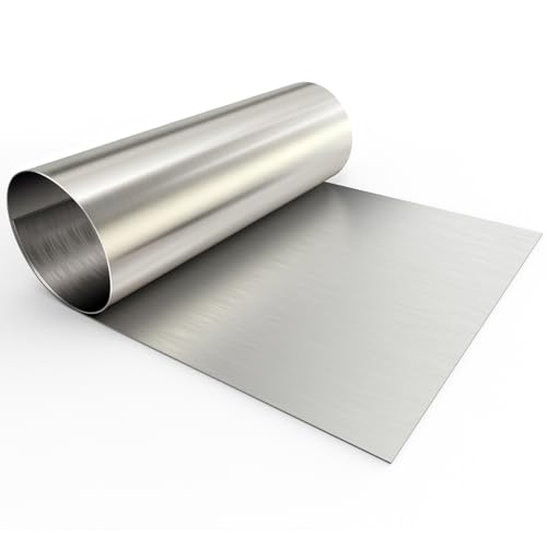 430 Stainless Steel Sheet Metal 96 x 48 Inch 24GA Metal Sheet Panel #4 Brushed Finish with Protective Film for Wall, Food Truck, Restaurant, Kitchen, Floor, Trailer, Garage, Crafting - size: 96 x 48 Inch