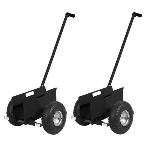 Garvee Panel Dolly with Extended Handle, 660 LBS Capacity - color: Black | 2 Pack