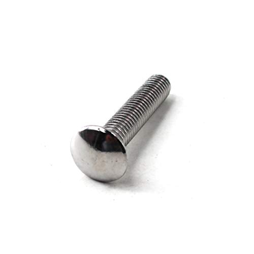 M6x40 Carriage Bolts 304 Stainless Steel Square Bolts (Pack of 30) - color: M6x40