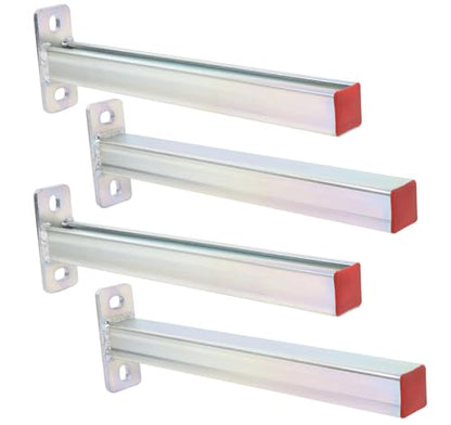4 Pack Steel Shelf Bracket,Display Bracket,DIY Projects,Metal Strut Channel,Steel Slotted Bracket,Pipe Support, 12 Inch Long. - size: 12 Inch/ 4Pack