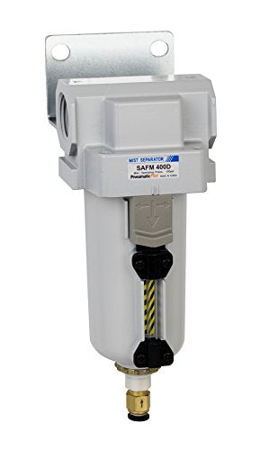 PneumaticPlus SAFM400-N06BD-MEP Coalescing Filter 3/4" NPT, 0.1 Micron - size: 3/4" NPT, style: Metal Bowl - Auto Drain