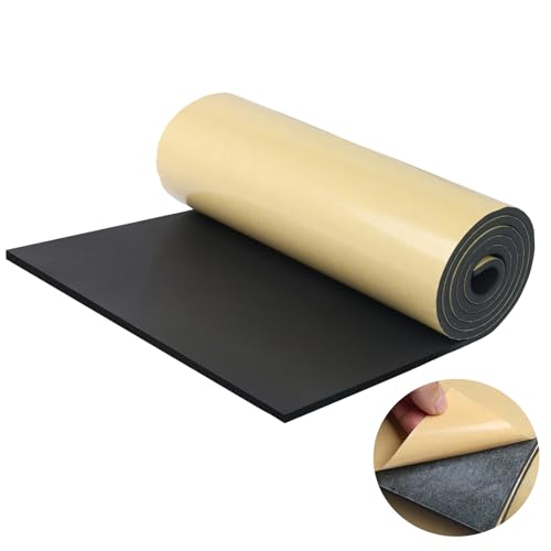 Eunice Sponge Neoprene Foam Sheet with Adhesive, 12 in x 59 in x 1/4 in - size: 12 in x 59 in x 1/4 in