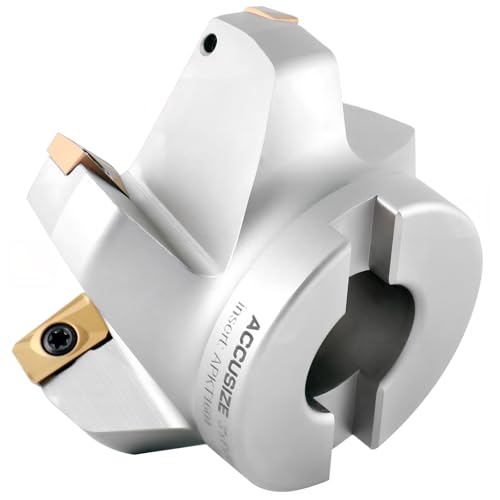 Accusize Indexable Face Mill, 3 in, 75 Deg, 5 APKT1604 Inserts, 0028-2602 - size: 3"