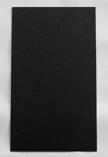 Black HDPE Sheet 24" Long x 12" Wide x 1/4 Inch Thick - High Density Polyethylene Plastic Sheet, Black Finish