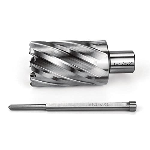 OSCARBIDE 1-1/2" x 2" HSS Annular Cutter 3/4" Weldon Shank Mag Drill Bit