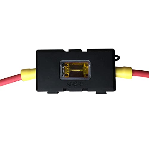 MGI SpeedWare Mini-ANL/MIDI Inline Fuse Holder with Cover and Bolt-Down Studs (100A Fuse) - size: 100A Fuse