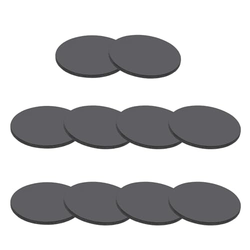 PATIKIL Rubber Solid Discs Washers, 10 Pcs 30mm OD x 2mm Thick Rubber Round Gasket Pad Bushings Spacer Washer for DIY Gasket Craft, Black - size: 30mm x 2mm