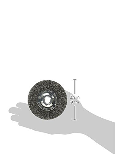 Mercer Industries 187010 - 4" x 1/2" x 5/8"-11 Crimped Wire Wheel, .014 Carbon Steel Wire - color: .014 Carbon Steel, size: 4" x 1/2" x 5/8"-11 (1 Pack), style: Crimped Wire Wheel