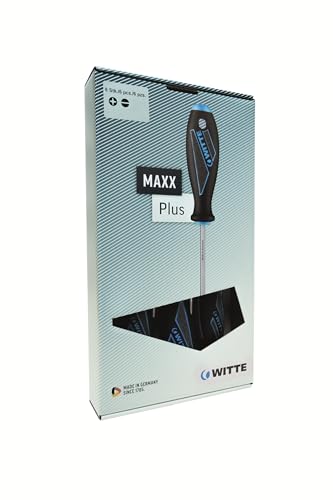 WITTE MAXX Plus 6 Piece Professional Grade Screwdriver Set: 4 Slotted, 2 Phillips