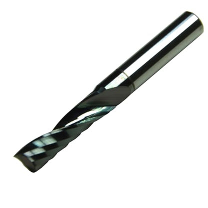 2Pcs 4mm Cutter DiaSolid Carbide Spiral Upcut Engraving Cutter Coating Single Flute Mill Carving Milling CNC Router Bit for Acrylic Plastic PVC ABS NylonF Aluminum Plates - size: 4mm Cutter Dia-8mm Lg.of Cut-4mm SHK, style: Plastic Engraving Cutter Upcut