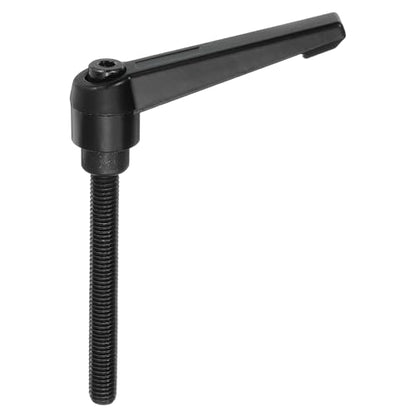 uxcell M8 x 70mm Adjustable Knobs Handle Male Thread Push Button Ratchet Quick Release Locking Rotating Bolt for Lathe Machinery, Black - size: M8 x 70mm