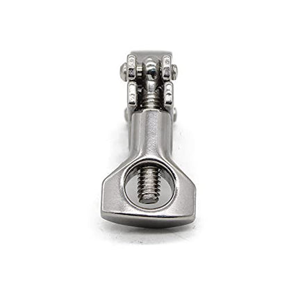 Tri Clamp 0.5-0.75" Stainless Steel 304 Heavy Duty Sanitary Clamp Single Pin with Silicone Gasket - size: 0.75 inch(flange size 25.2mm)
