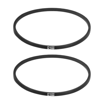 uxcell 2Pcs 3L250 Classic Wrapped Rubber V-Belt, 25"(635mm) Outside Circumference, 3L Profile V Belt 3/8" Width 7/32" Height - size: 3L250