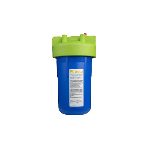 Filtrete Large Capacity Whole House System 3WH-HD-S01, Includes 30 Micron Pleated Filter and Mounting Bracket, Protects Plumbing and Appliances, Ideal for Three or More Bathroom Homes