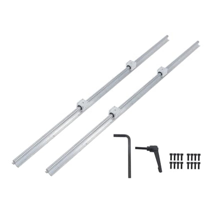 Waltyotur 2 PCS SBR20-1500mm Linear Guideway Rail 4 SBR20UU