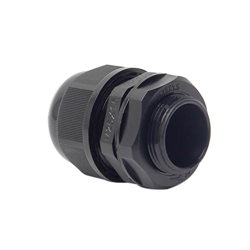Fielect M25 Cable Gland 2 Holes Waterproof IP68 Nylon Joint Adjustable Locknut for 2.5-6mm Dia Wire 1Pcs - color: 2 15mm 25mm 2.5-6